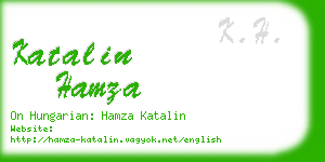 katalin hamza business card